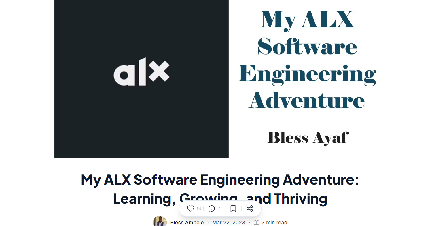 My ALX Software Engineering Adventure: Learning, Growing, and Thriving